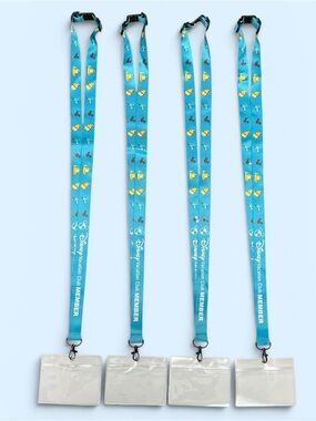 Disney Vacation Club Member Snack Lanyard Set of 4 NEW